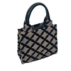 H&M Convertible Handbag Crossbody Gold Chain Tan Black